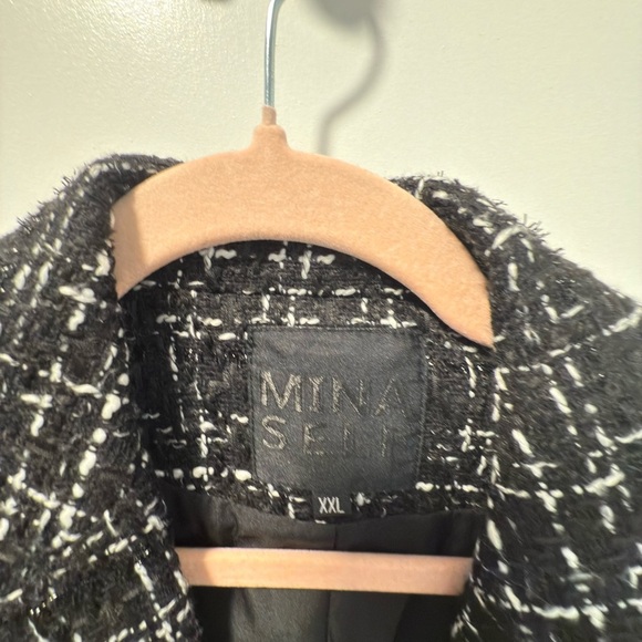 Black and White Tweed Blazer - Picture 1 of 6